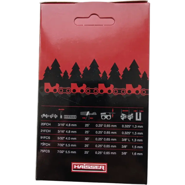Фото - Цепь для пилы Haisser 21FCH64