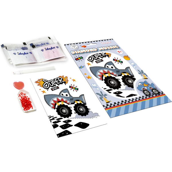 Фото - Алмазная живопись Ideyka Машина-акула 15x20 см (AMV1230)