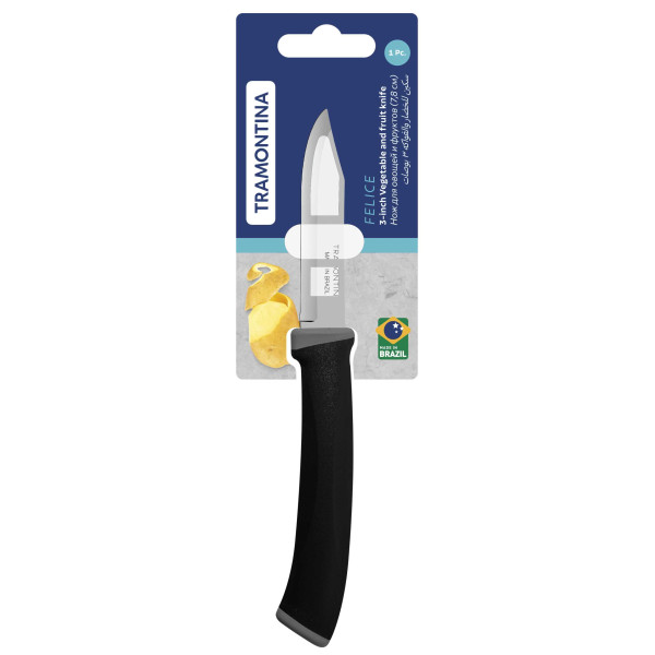 Фото - Нож для овощей Tramontina FELICE black 7,8 см (23490/103)