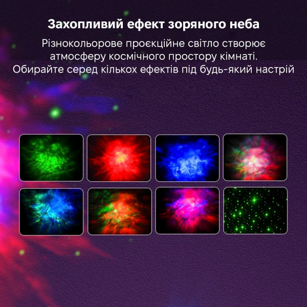 Фото - Ночник детский INSPIRE лазерный проектор звездного неба Звездная река и звездное небо (LWS-R-12)