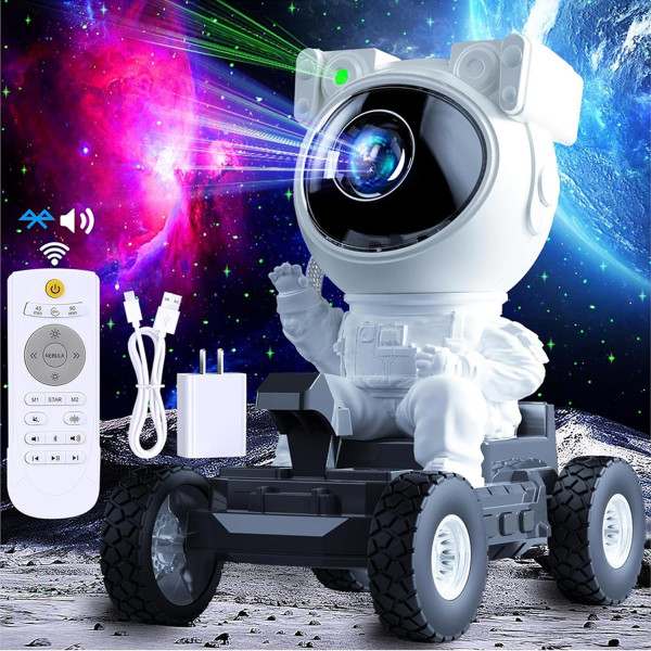 Фото - Ночник детский INSPIRE лазерный проектор звездного неба Луноход (LWS-R-15)
