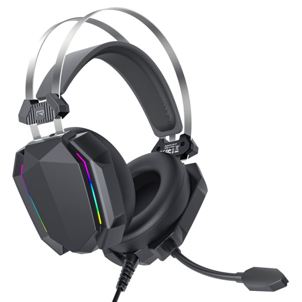 Фото - Гарнитура проводная игровая XO GE-07 Static Gaming Black