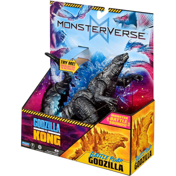 Фото - Фигурка мифического существа Godzilla vs. Kong ГОДЗИЛЛА ГОТОВ К БОЮ (18 см, звук) (35756N)