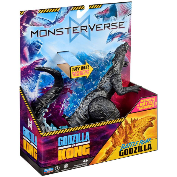 Фото - Фигурка мифического существа Godzilla vs. Kong ГОДЗИЛЛА ГОТОВ К БОЮ (18 см, звук) (35756N)