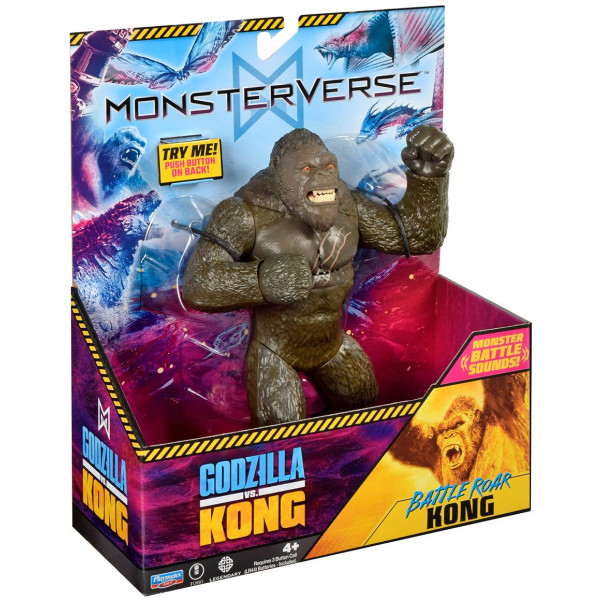 Фото - Фигурка мифического существа Godzilla vs. Kong КОНГ ГОТОВ К БОЮ (18 см, звук) (35757N)