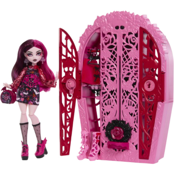 Фото - Кукла-сюрприз набор Monster High Ужас-секреты Дракулоры серии Цвет и тьма (HYT72) Фото - Кукла-сюрприз набор Monster High Ужас-секреты Дракулоры серии Цвет и тьма (HYT72)