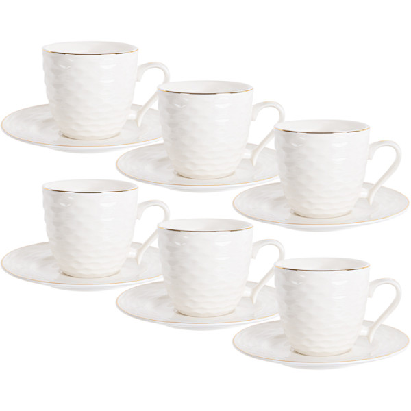 Фото - Сервиз чайный Lefard Волна с золотом 220 мл 12 пр. (359-483)