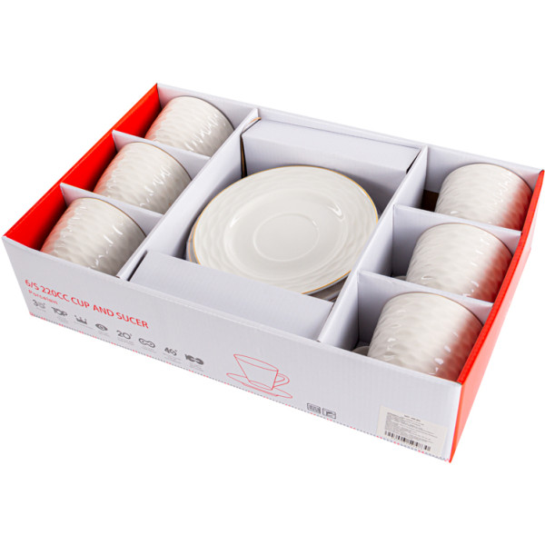 Фото - Сервиз чайный Lefard Волна с золотом 220 мл 12 пр. (359-483)