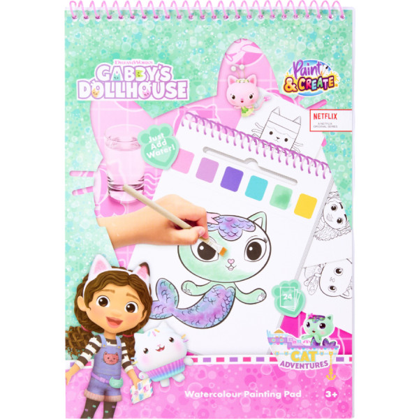 Фото - Раскраски водные Disney 24 листа GABBY'S DOLLHOUSE (GD24355)