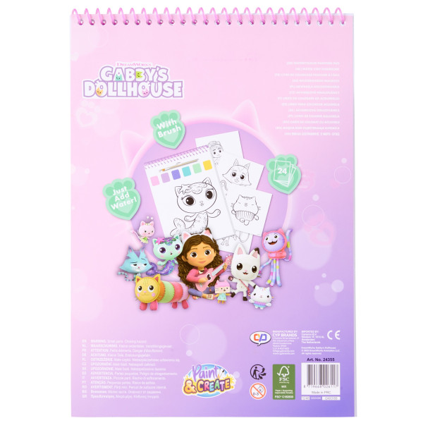 Фото - Раскраски водные Disney 24 листа GABBY'S DOLLHOUSE (GD24355)