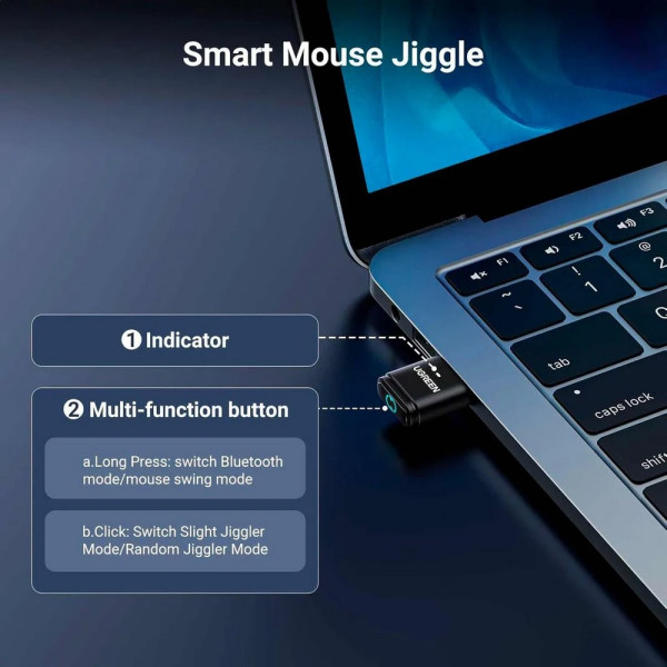 Фото - Адаптер сети Bluetooth USB UGREEN BT301 Bluetooth 5.3 Black (35994)