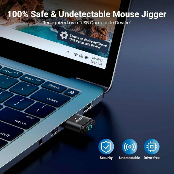 Фото - Адаптер сети Bluetooth USB UGREEN BT301 Bluetooth 5.3 Black (35994)