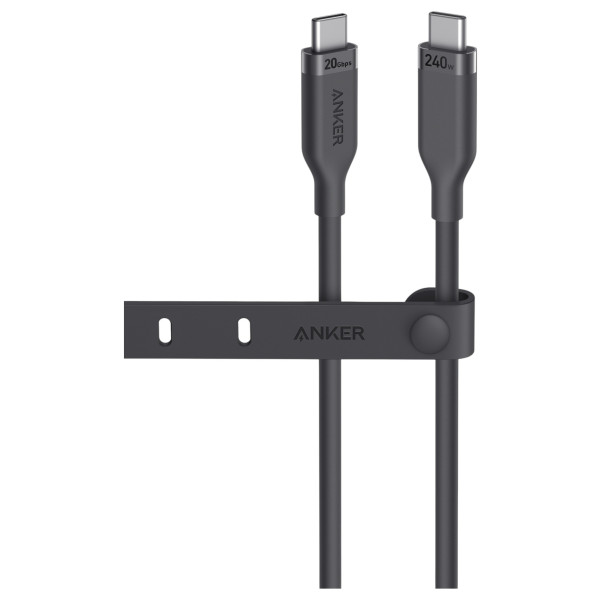 Фото - Кабель синхронизации данных Anker USB-C to USB-C - 0.9m 240W 20 Gbps 4K Video Tranfer Bio-Nylon Black (A80N1H11)