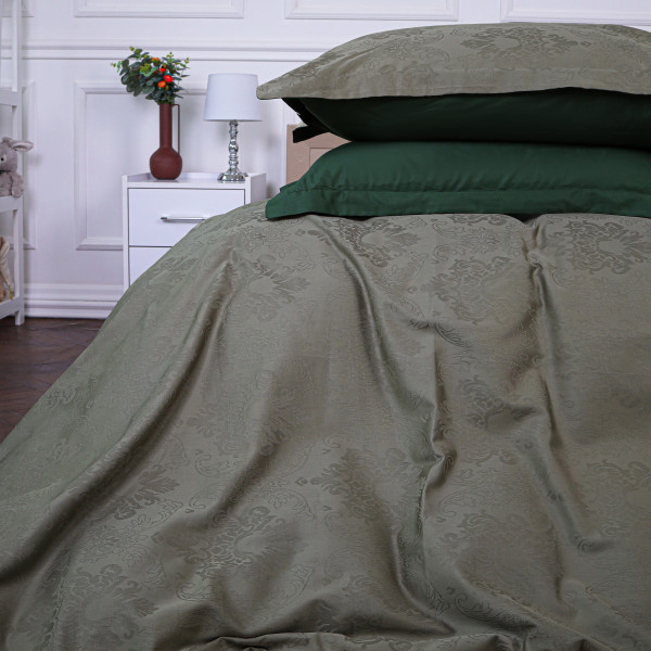 Фото - Комплект постельного белья MirSon King Size 220х240 см 6037 Nellie Сатин Жакард (2200009023279)