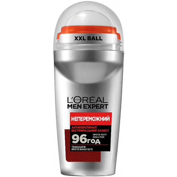 Фото - Дезодорант шариковый L'Oreal Paris Men Expert Непобедимый 50 мл (3600523594160)