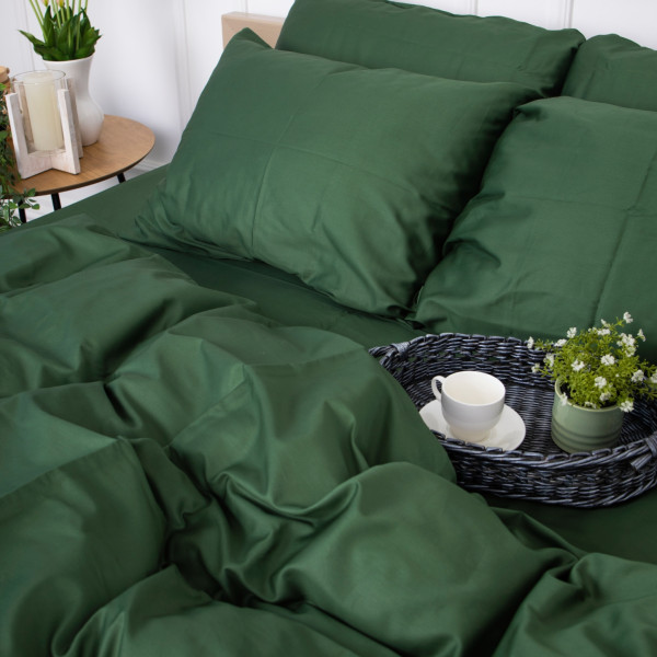 Фото - Комплект постельного белья MirSon Сатин 0844 Green Olive (2200002024983)