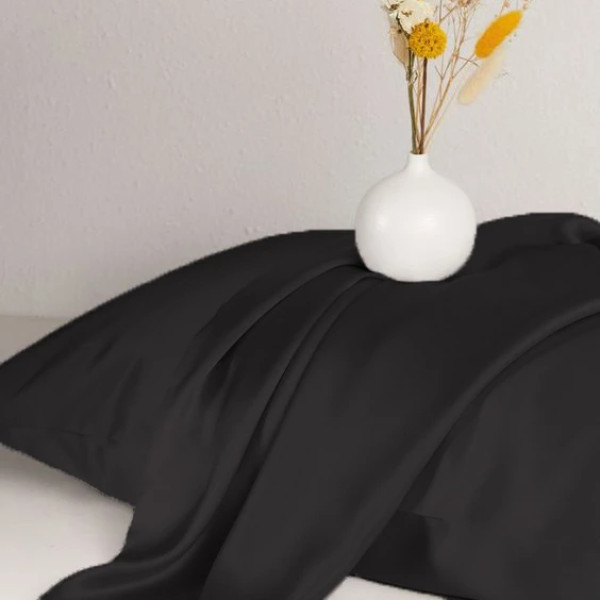 Фото - Комплект постельного белья MirSon Satin Light Pro 10-006 Black 160х220 см (2200010171532)