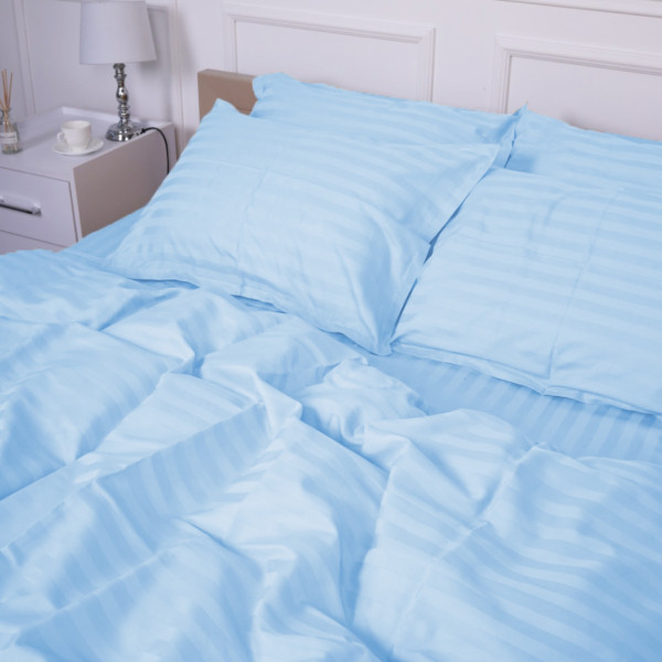 Фото - Комплект постельного белья MirSon Сатин-страйп Valentino 143х210х2 см (2200000037855) Фото - Комплект постельного белья MirSon Сатин-страйп Valentino 143х210х2 см (2200000037855)