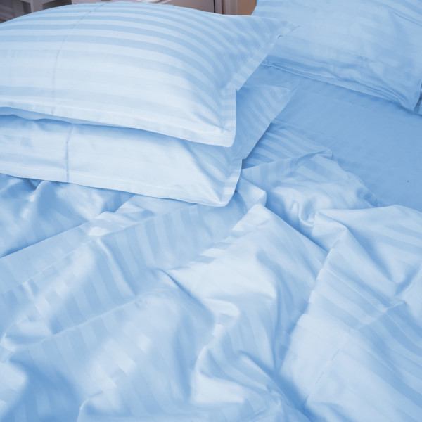 Фото - Комплект постельного белья MirSon Сатин-страйп Valentino 143х210х2 см (2200000037855)