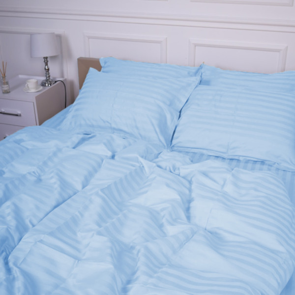 Фото - Комплект постельного белья MirSon Сатин-страйп Valentino 143х210х2 см (2200000037855)