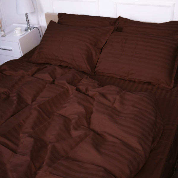 Фото - Комплект постельного белья MirSon Сатин-страйп Lorenzo 143х210 см (2200000019158) Фото - Комплект постельного белья MirSon Сатин-страйп Lorenzo 143х210 см (2200000019158)