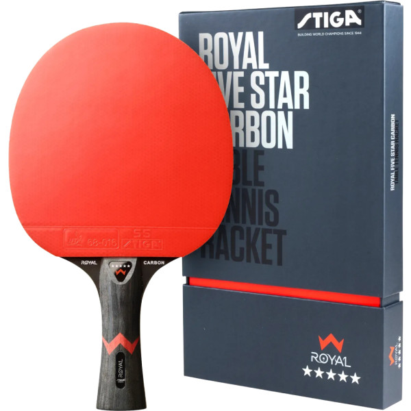 Фото - Ракетка для настольного тенниса Stiga Royal Carbon 5 Star FL (1215-2818-01)