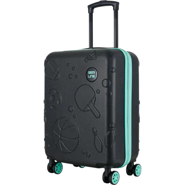 Фото - Чемодан детский Semi Line S Black/Blue (T5889-2) Фото - Чемодан детский Semi Line S Black/Blue (T5889-2)