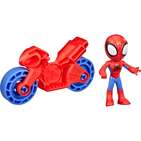 Фото - Коллекционная фигурка набор Hasbro Спайди и его удивительные друзья на байке SAF 2.5 INCH SPIDEY AND VEHICLE (F3714_F4001)