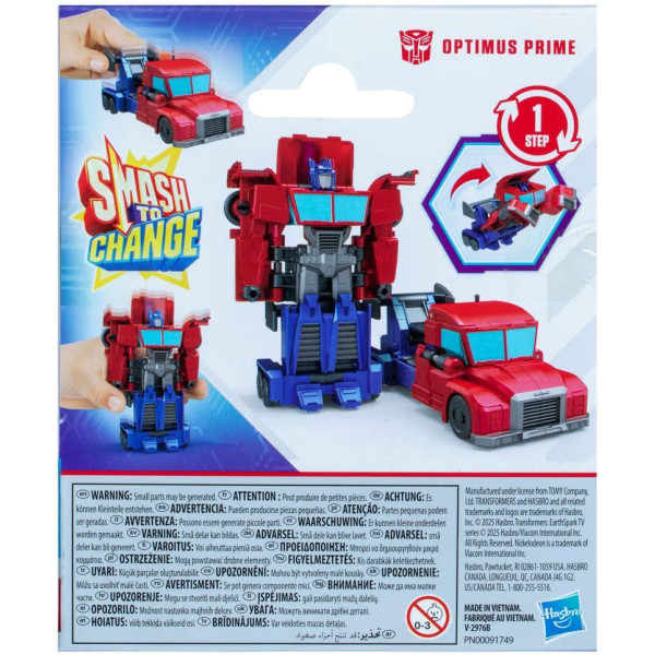 Фото - Машинка-трансформер Hasbro серии Трансформеры. Новая искра TRA EARTHSPARK 1 STEP SMASH OPTIMUS (G0742_G0994)