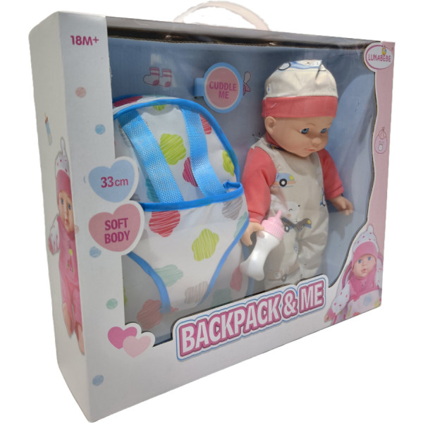 Фото - Мягкий пупс Lunabebe с аксессуарами (74831)