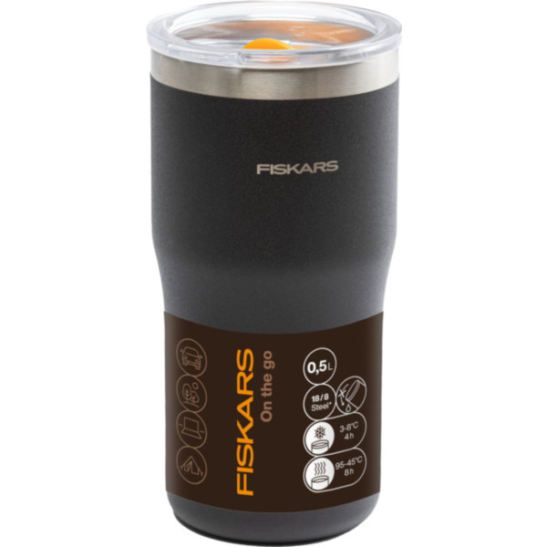 Фото - Термокружка Fiskars On-the-go 0.5 черный (1078762)
