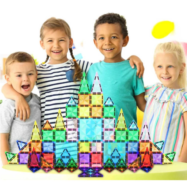 Фото - Магнитный конструктор Picasso Tiles MINI DIAMOND SERIES SET 100 деталей (22327)