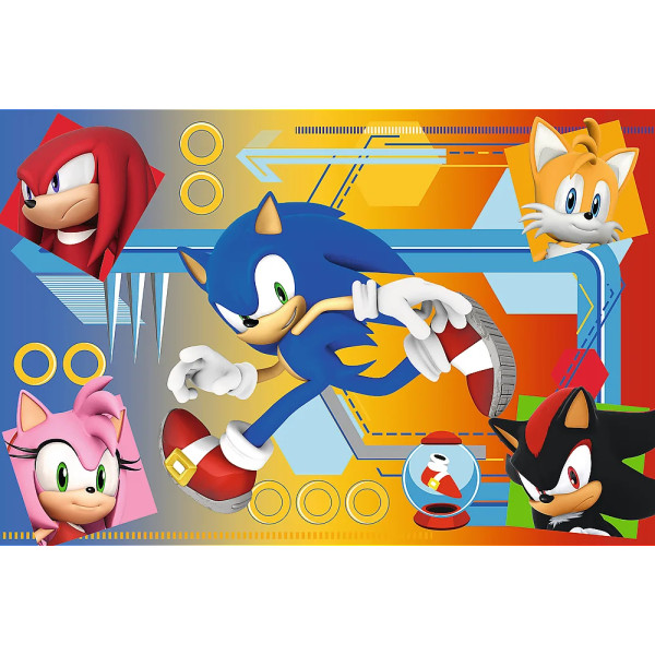 Фото - Пазлы (3-4 года) Trefl Sonic Соник в действии 60 эл. (73871)