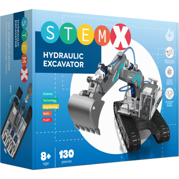 Фото - Пластиковый конструктор STEAM гидравлический экскаватор на 130 деталей (71601) Фото - Пластиковый конструктор STEAM гидравлический экскаватор на 130 деталей (71601)