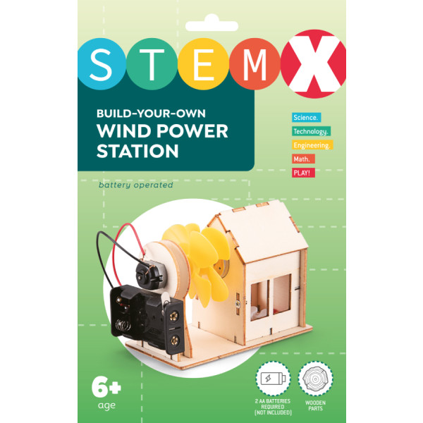 Фото - Деревянный конструктор STEAM на батарейках ветряная станция (73667) Фото - Деревянный конструктор STEAM на батарейках ветряная станция (73667)