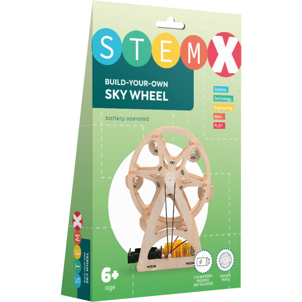 Фото - Деревянный конструктор STEAM на батарейках колесо обозрения (73742) Фото - Деревянный конструктор STEAM на батарейках колесо обозрения (73742)