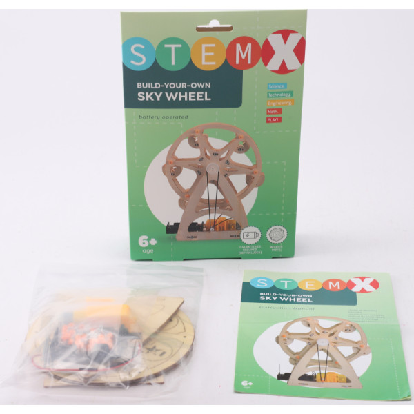 Фото - Деревянный конструктор STEAM на батарейках колесо обозрения (73742)