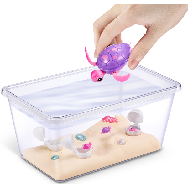 Фото - Интерактивный набор Pets & Robo Alive Mama&Baby Surprise S1 – МАМА ЧЕРЕПАХА С СЮРПРИЗОМ (9560)