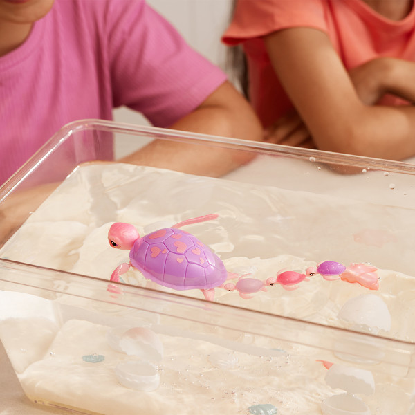 Фото - Интерактивный набор Pets & Robo Alive Mama&Baby Surprise S1 – МАМА ЧЕРЕПАХА С СЮРПРИЗОМ (9560)