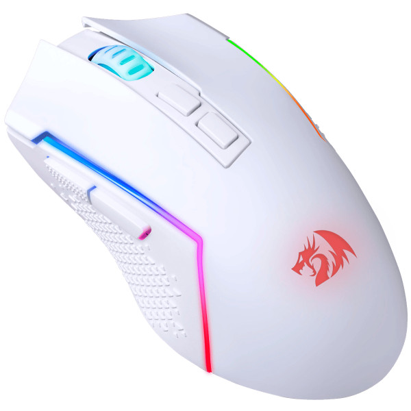 Фото - Мышь беспроводная игровая Redragon Trident BT/ RGB/,8000dpi White (71864)