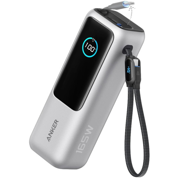 Фото - Батарея мобильная Anker 25000 mAh 165W PD Built-In Double USB-C Cables (A1695H41)