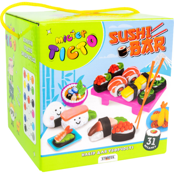 Фото - Лепка из теста Strateg Мистер тесто Sushi Bar на украинском языке (41013)