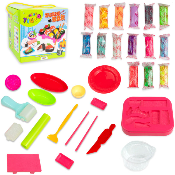 Фото - Лепка из теста Strateg Мистер тесто Sushi Bar на украинском языке (41013)