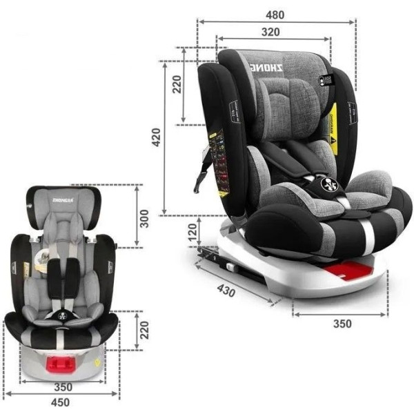 Фото - Автокресло Kidilo ZB836 Grey (1171372)