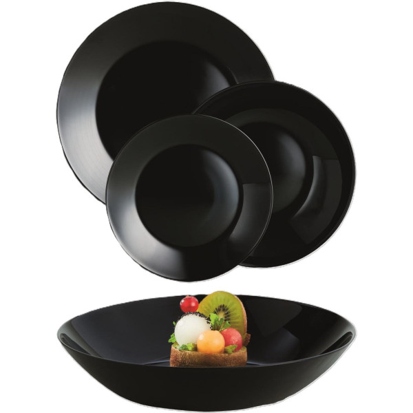 Фото - Столовый сервиз Luminarc ZELIE BLACK 18 пр. (V3894)