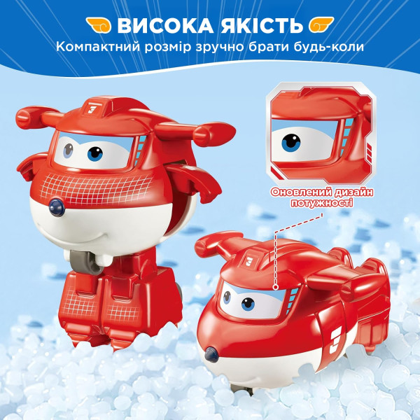 Фото - Коллекционная фигурка Super Wings Transform-a-Bots Jett (EU780010)