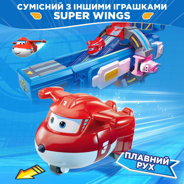 Фото - Коллекционная фигурка Super Wings Transform-a-Bots Jett (EU780010)