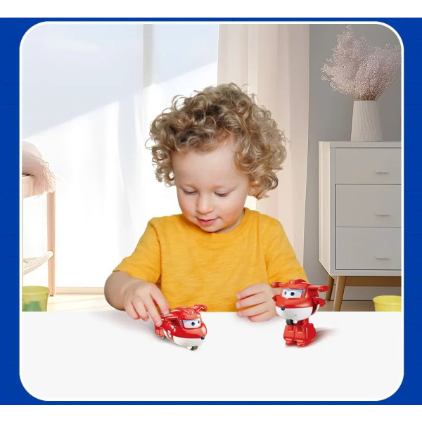Фото - Коллекционная фигурка Super Wings Transform-a-Bots Jett (EU780010)