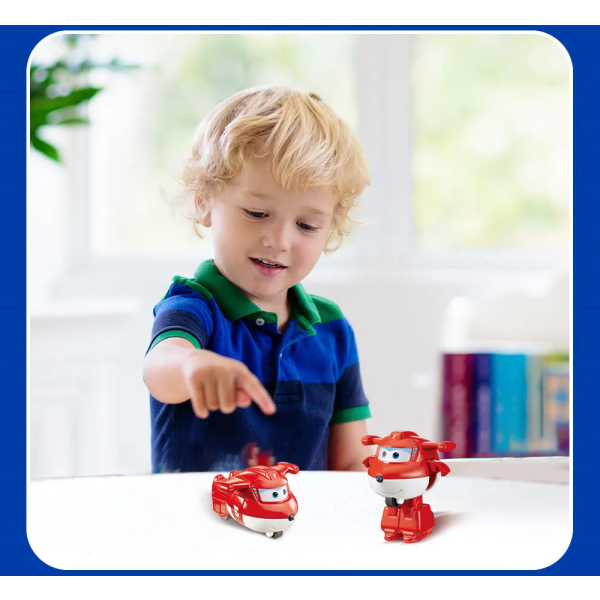 Фото - Коллекционная фигурка Super Wings Transform-a-Bots Jett (EU780010)