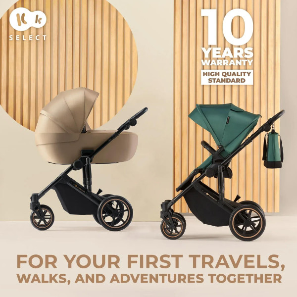 Фото - Коляска универсальная 2 в 1 Kinderkraft Prime 2 Dark Green (KSPRIM02GRE2000)